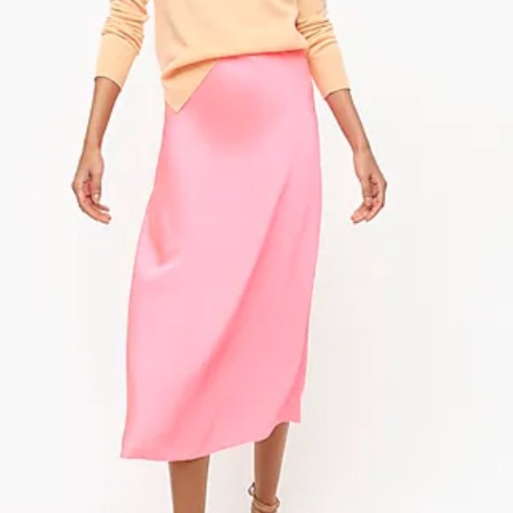 hot pink slip skirt